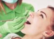 woman gets oral surgery